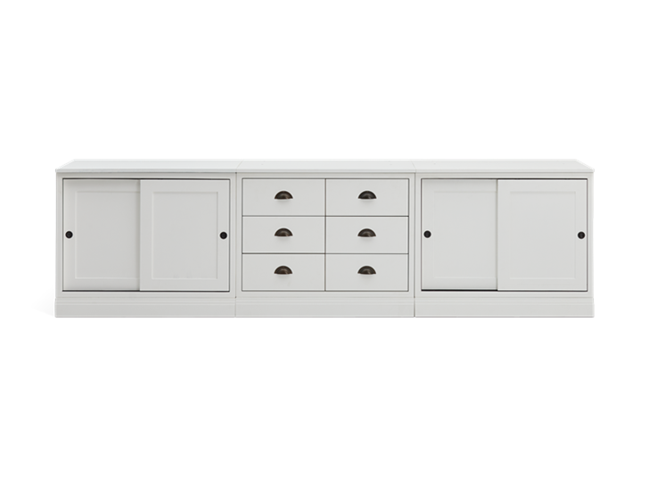 Chawton Triple Sideboard - Snow