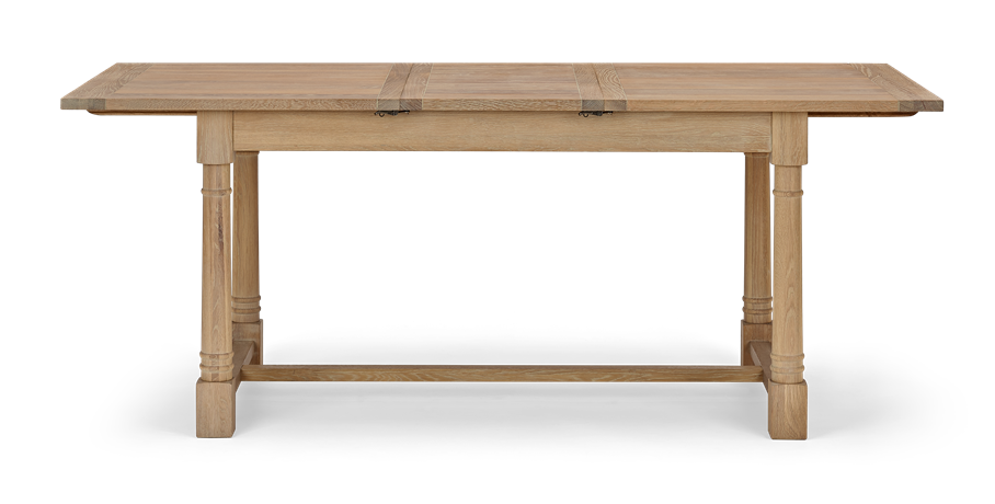 Edinburgh 150-240 Extending Table_Dark Vintage Oak_FrontExtended 2