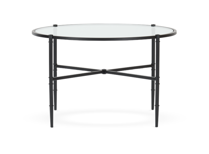 Coniston 75 Low Round Coffee Table Black Bronze_Front