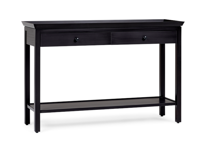 Aldwych large console Warm Black 3quarter