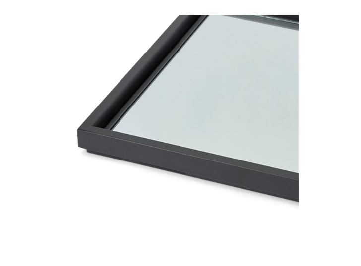 Carter 84 Rectangular Mirror - Black Steel 4