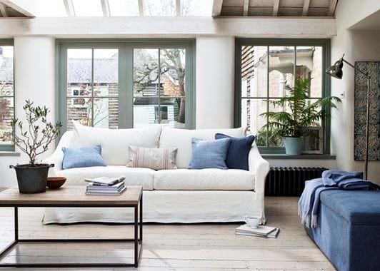 Long Island Comfy Fabric Sofa Uk Neptune, Living Room Furniture Long Island