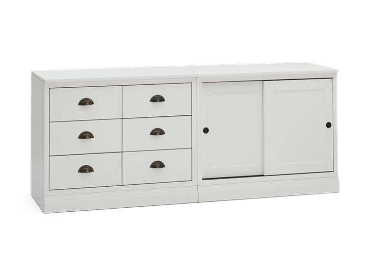 Chawton Double Sideboard - Snow