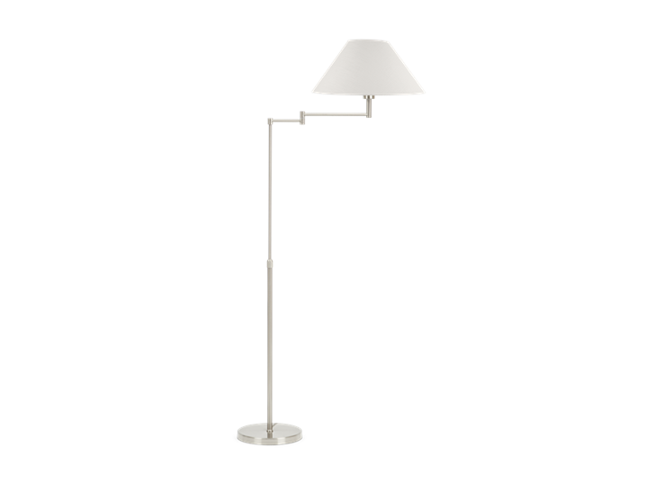 Chetham Swingarm Floor Lamp with Oliver 18 Shade