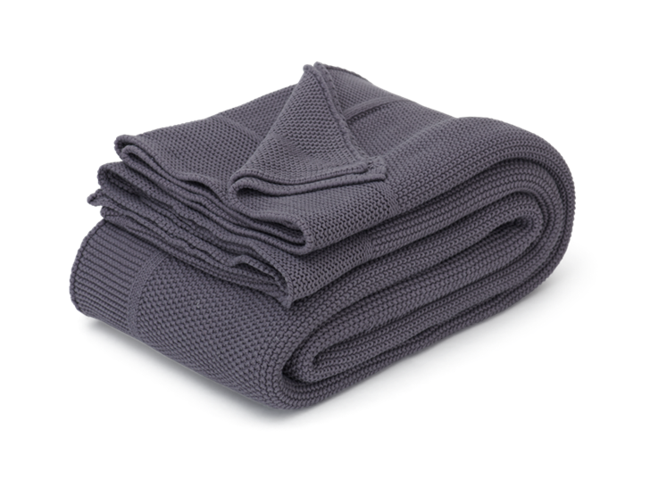 Kingswood Throw Mole Grey_3Quarter