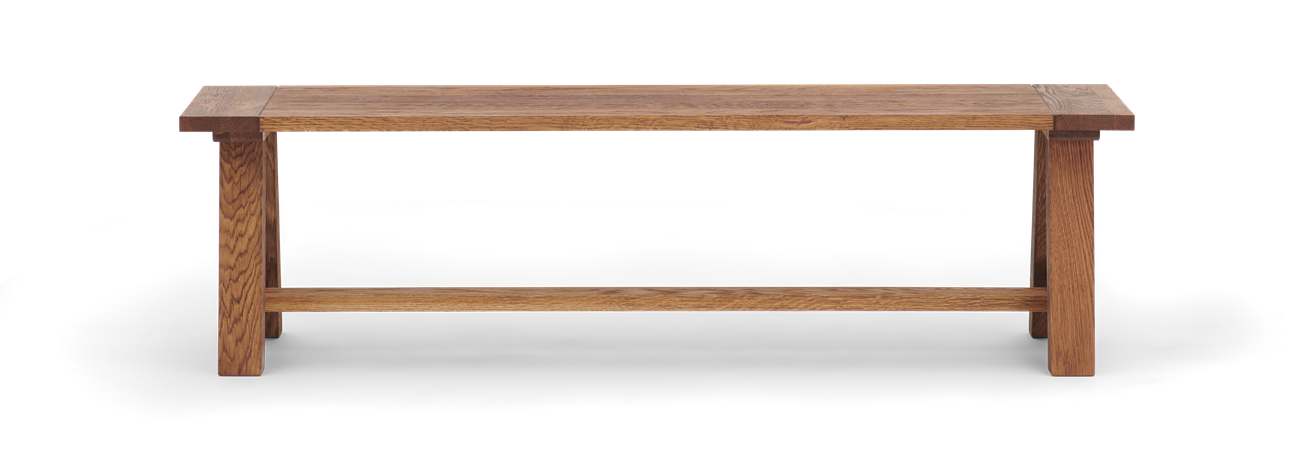 Arundel_150_Bench_Dark Oak_Front