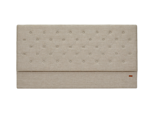 022 Charlotte Super King Imogen Holkam Sand Headboard Front