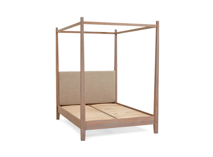 Wardley King Four Poster Bed Base Chalked Oak Holkam Sand 3Q