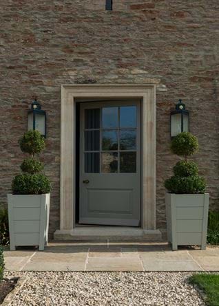 Southrop Tall Painted Planters