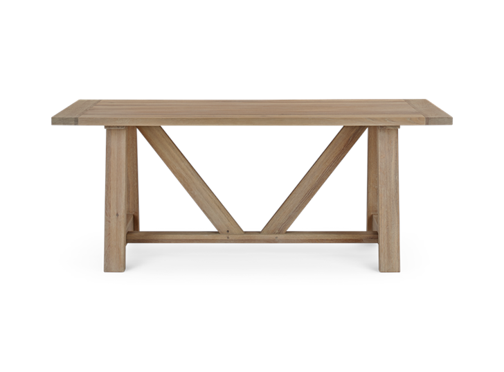Arundel 184 Rectangular Table_Natural Oak_Front