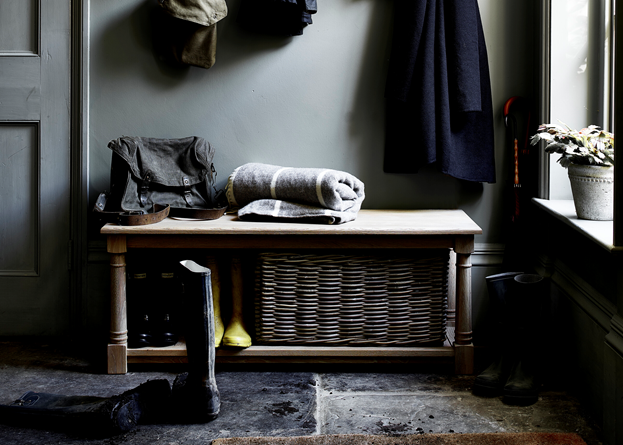Somerton Bootroom Bench Basket
