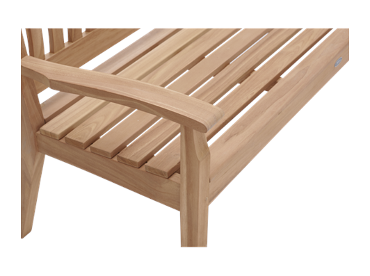 Canterbury 5ft Bench_Wave Back_Detail 6