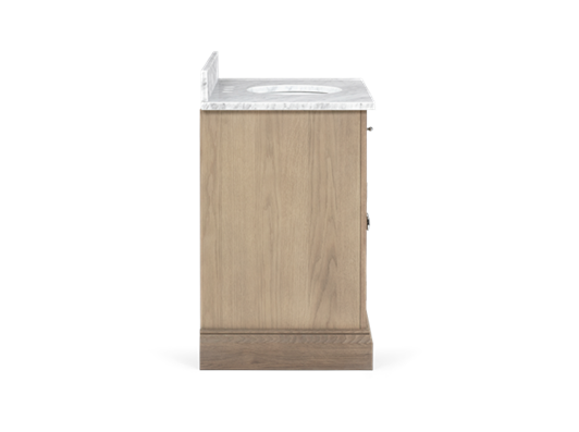 Edinburgh 1000 Dbl Undermount Washstand With Basin-D-Door-VO-Vintage Oak Side