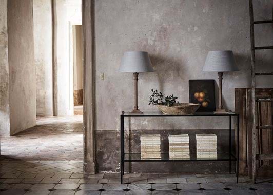 Symmetrical Console Table Styling Harry Cloud Lampshades