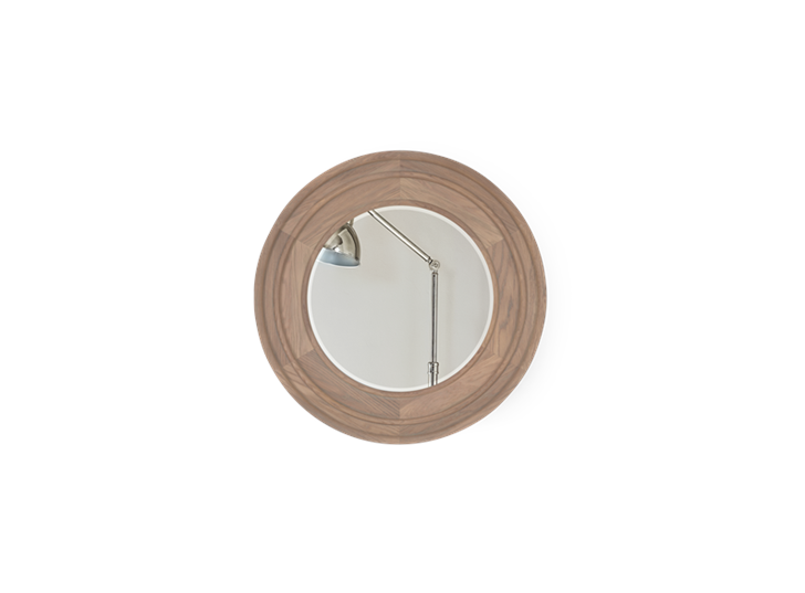 Edinburgh 67 Round Mirror - Vintage Oak 1
