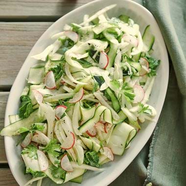 Courgette, fennel and radish salad Provenist_1