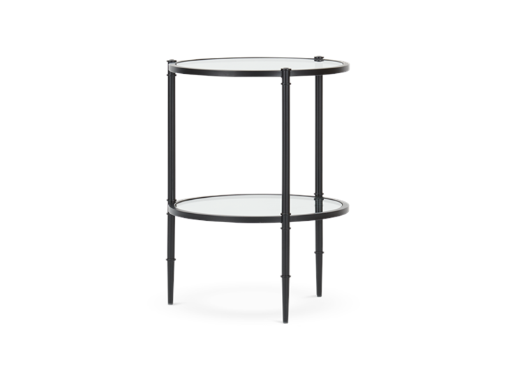 Coniston 42 Tall Round Side Table Black Bronze_3Quarter