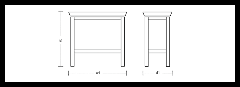 Aldwych Rectangular Side Table