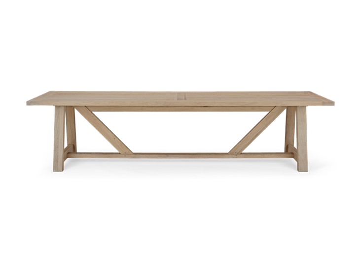 Arundel 305 Rectangular Table_ Natural Oak_Front