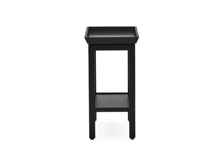 Aldwych rectangular side table Warm Black side