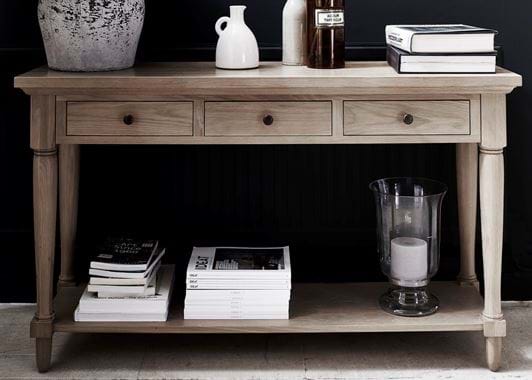 Henley Console Table With Drawers And, Planters Console Table