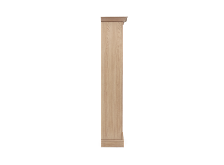Henley Narrow Glazed Oak Cabinet Left Side