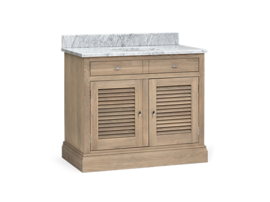 Edinburgh 1000 Dbl Undermount Washstand With Basin-D-Door-VO-Vintage Oak 3Q