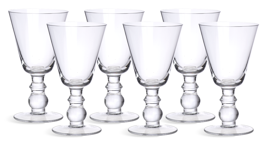 Greenwich White Wine Glasses, Set of 6