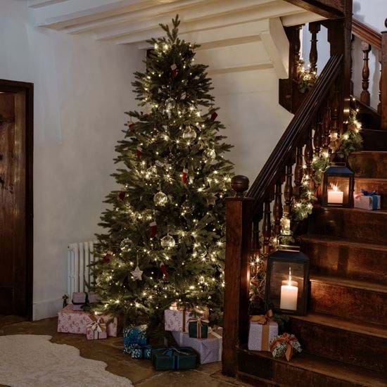 Christmas tree and pepperberry gift wrap_3