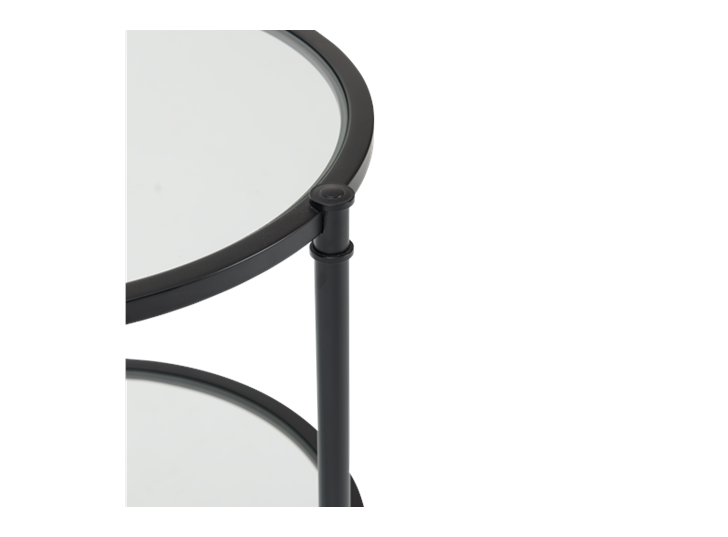 Coniston 42 Tall Round Side Table Black Bronze_Detail 3