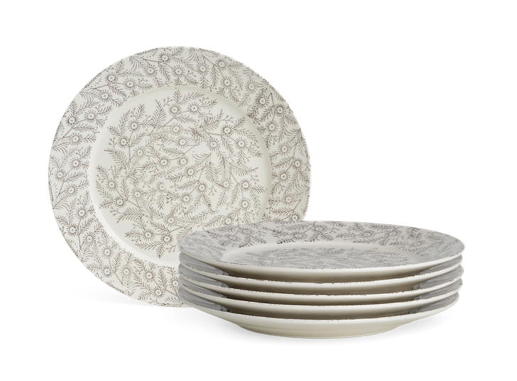 Olney Dessert Plate Set of 6 Walnut_Stack