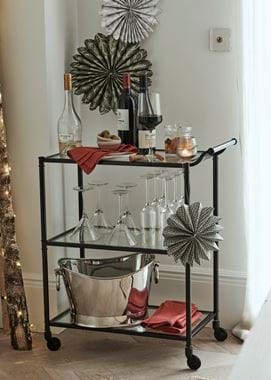 CHRISTMAS_SCANDI DINING_CONISTON DRINKS TROLLEY