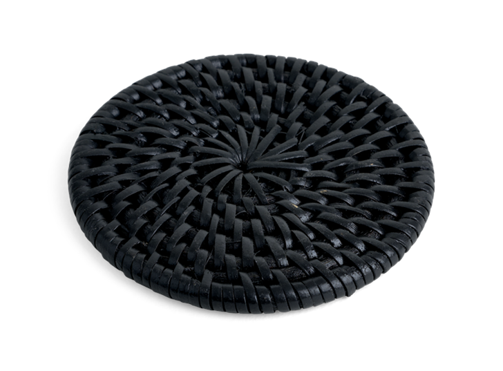 Ashcroft Round Coasters Set of 6 Charcoal_Front