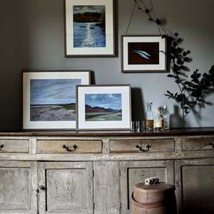 Caledonia print wall sideboard