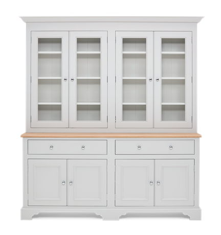 Chichester 6ft Glazed Rack Dresser Top