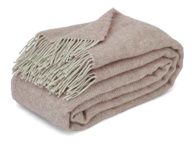 Melford Throw Old Rose_3Quarter