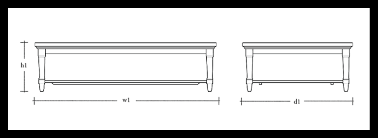 Henley coffee table 160