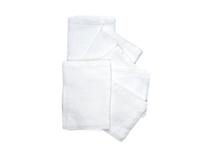 Emily Linen Napkins Set of 6 Salt_Stack