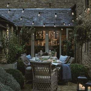 Outdoor dining gathering