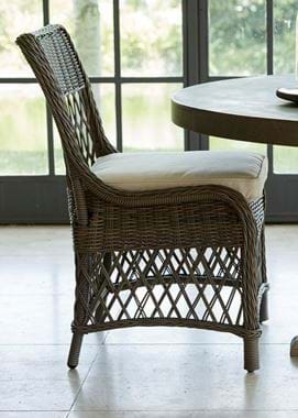 Harrington Dining Chair with Oatmeal Cushion_Garden