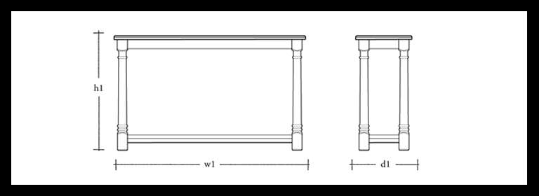 Edinburgh Small Console Table