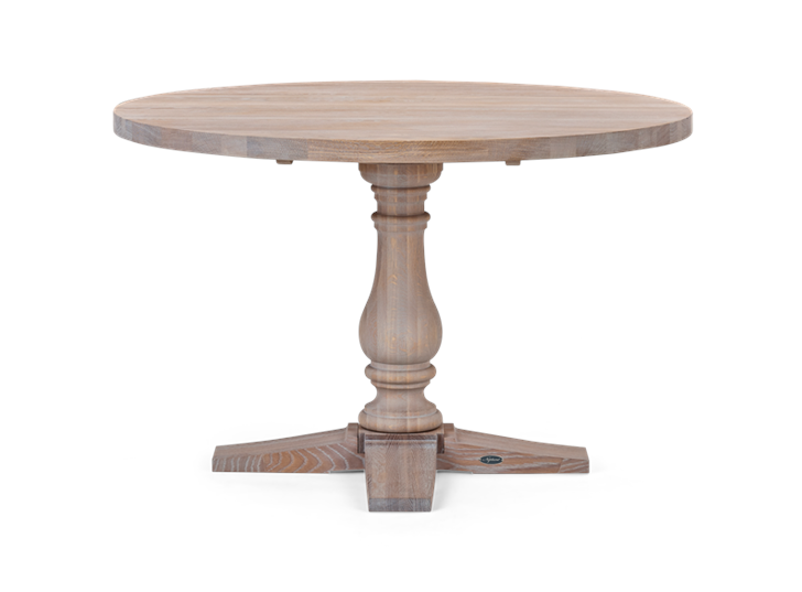 Balmoral 120 Round Table_Seasoned Oak_Front