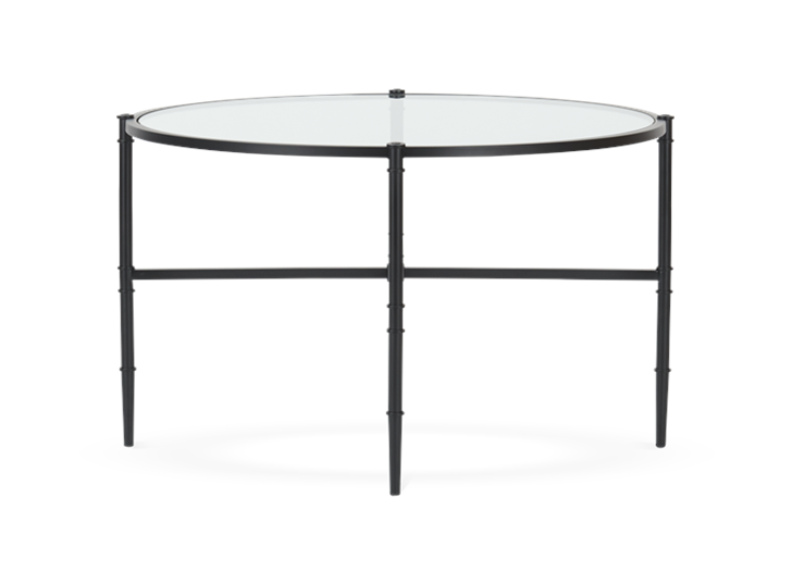 Coniston 75 Low Round Coffee Table Black Bronze_Side