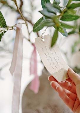 Easter decorating hand