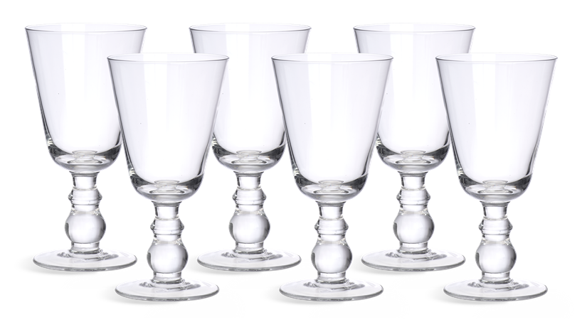 Greenwich Red Wine Glasses, set of 6