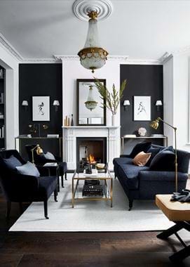 Amelia George fireplace Ravenhead mirror