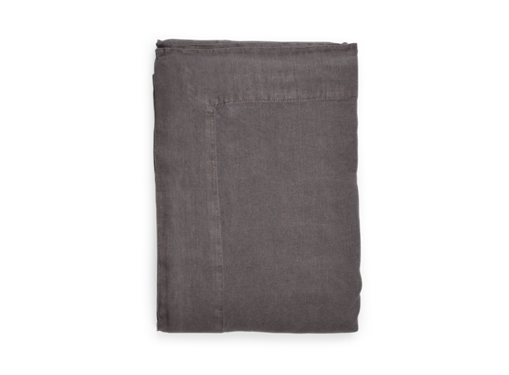 Emily Linen Tablecloth Large Peat_Top