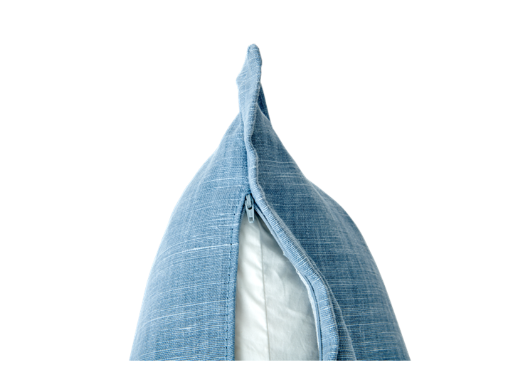 Beatrix 35x55cm, Harry flax blue_zip