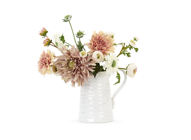 Ranuncula & Dahlia Bouquet with Bowsley tall jug