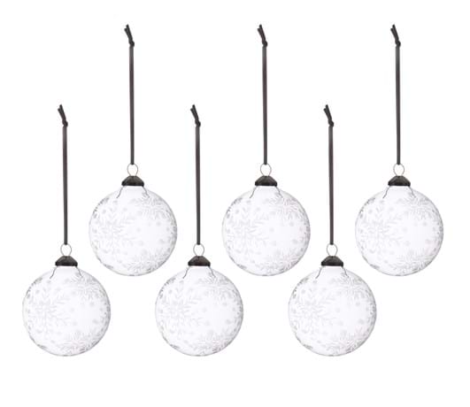 Xanthe Glass Bauble Set of Six